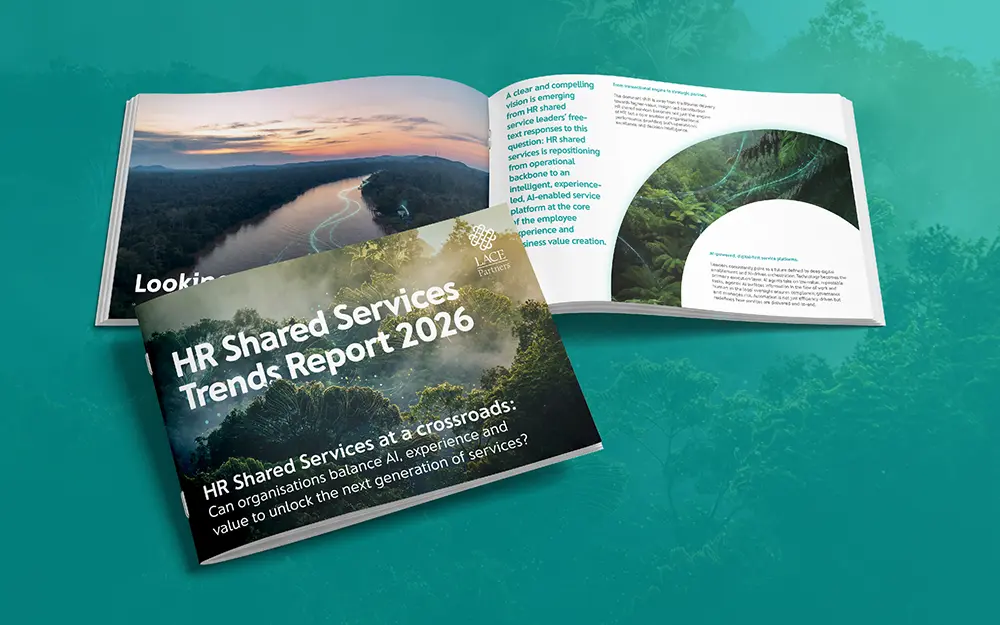 HR shared services trends report 2026 book LACE Partners